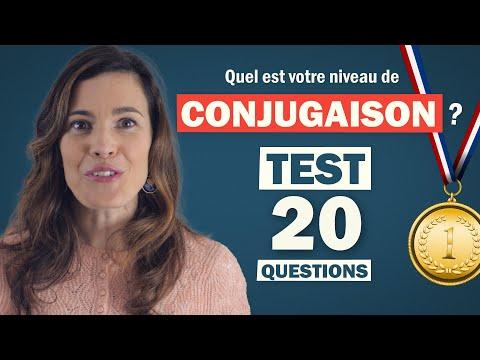 Test de conjugaison vidéo en 20 questions
